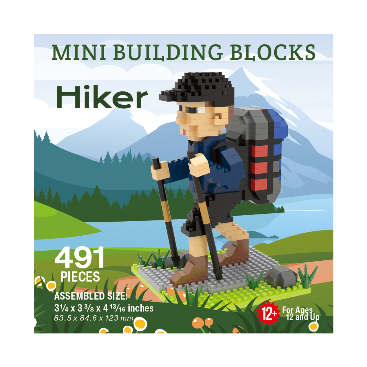 building block mini backpack Hiker