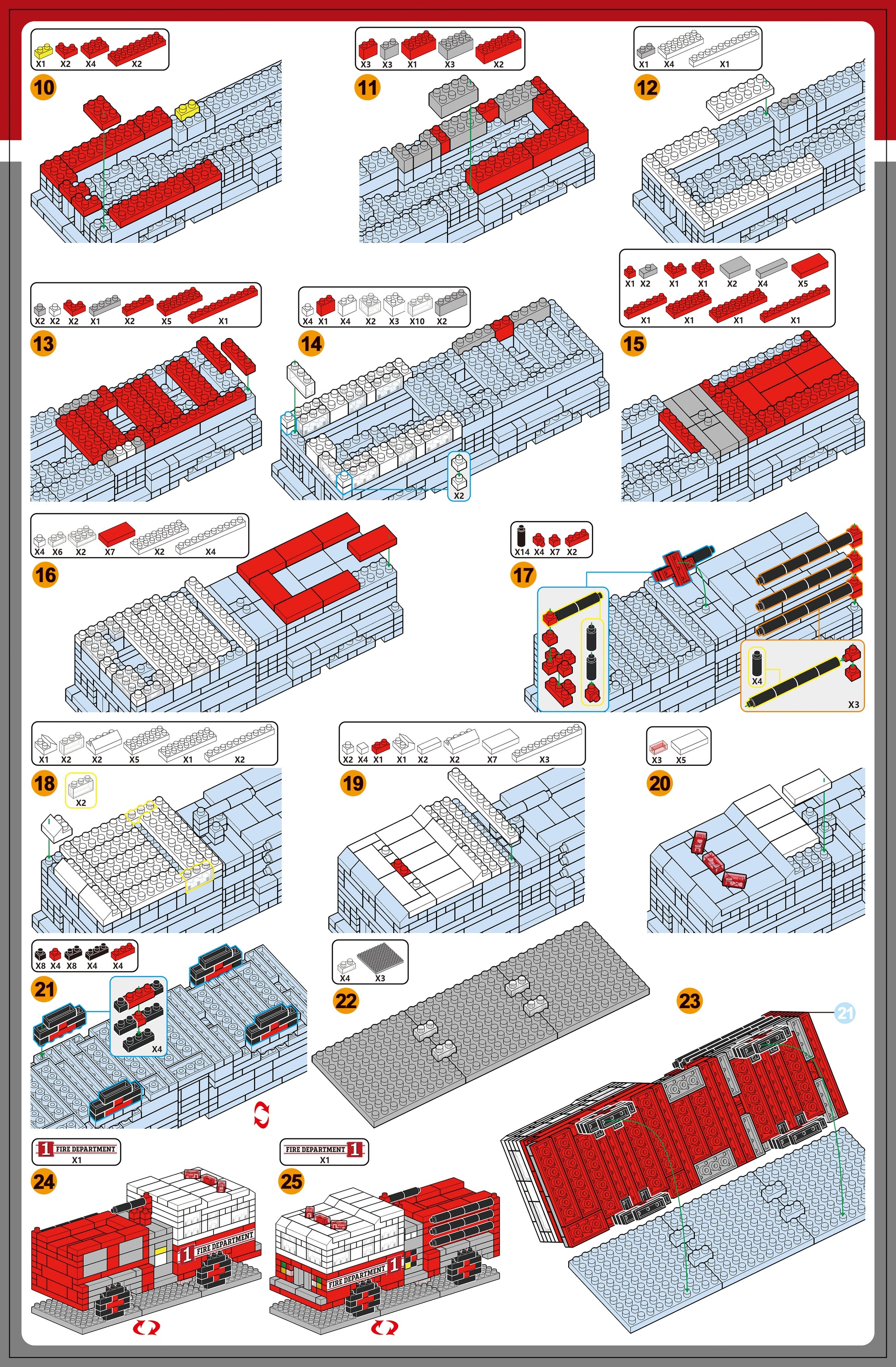 Fire Truck Mini Block Set