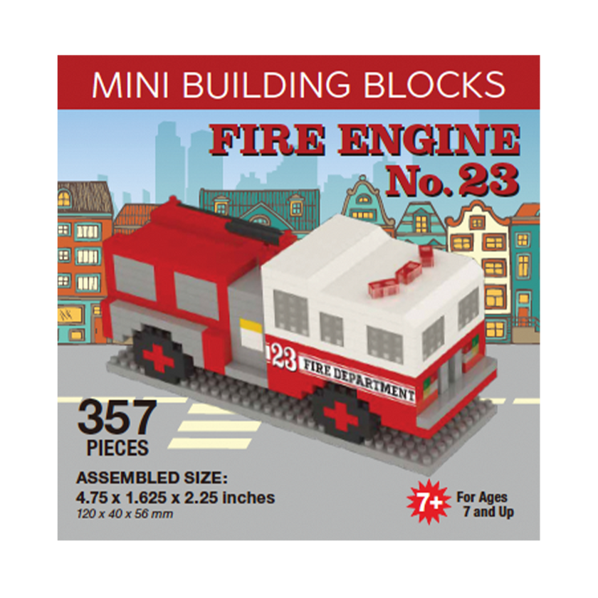Fire Truck Mini Block Set