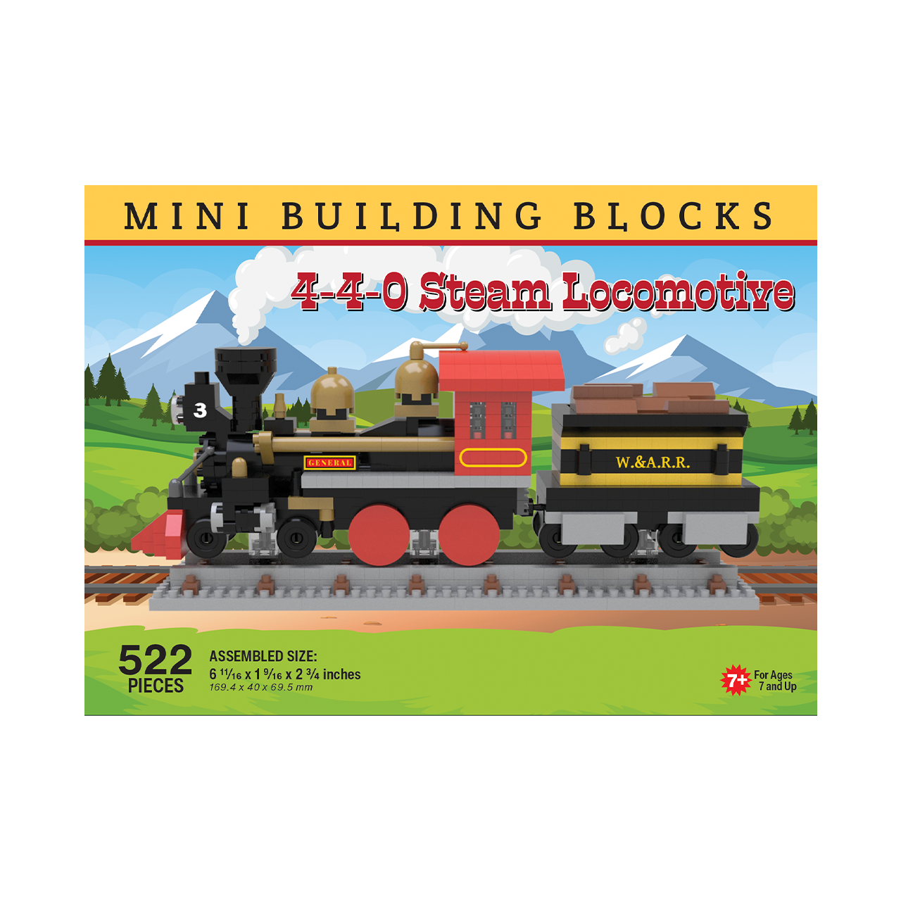 4 4 0 Steam Locomotive Mini Block Set TheMiniBlock