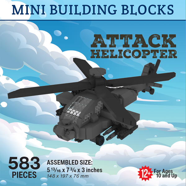 Attack Helicopter Mini Block Set