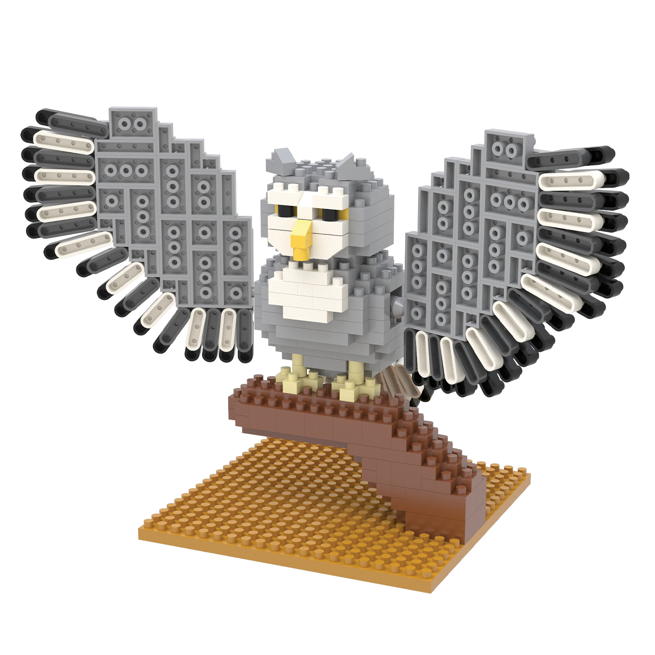 Great Horned Owl Mini Block Set TheMiniBlock