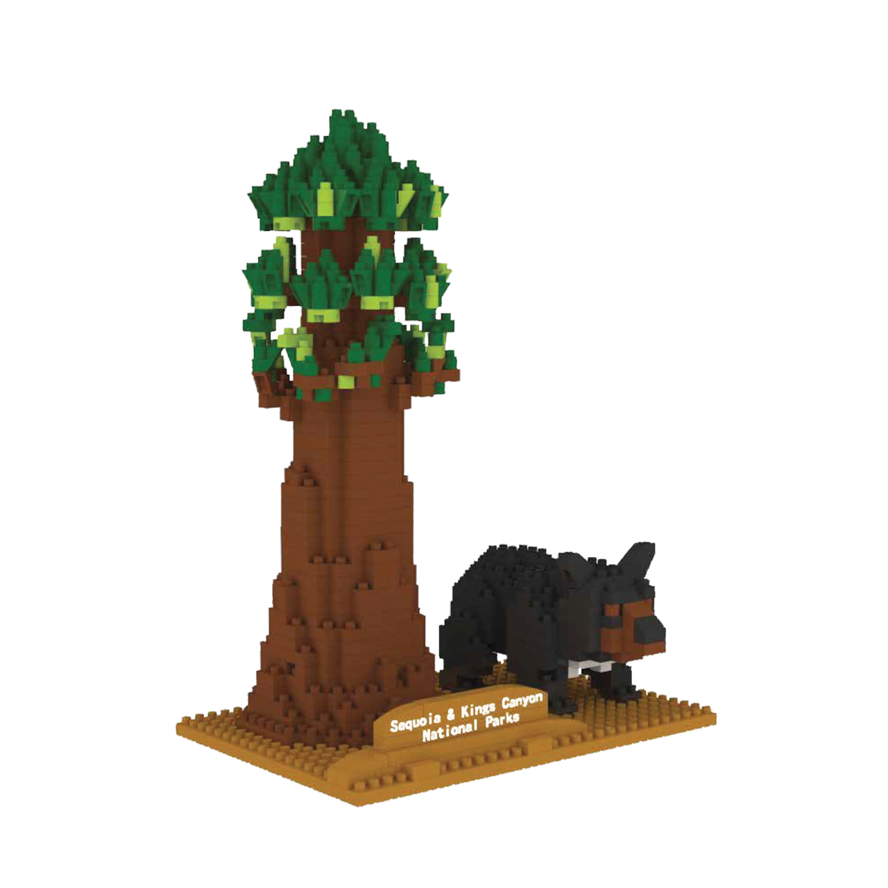 Sequoia Tree with Black Bear