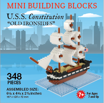 Mini Blocks Boston Boston USS Constitution Mini Block Set | TheMiniBlock.com
