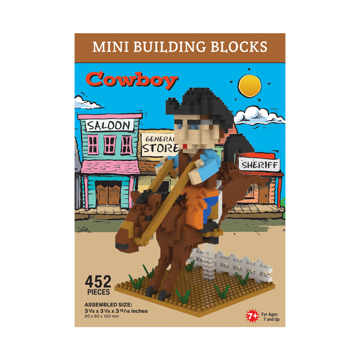 Mini Rowoy Cowboy Mini Block Set | TheMiniBlock.com