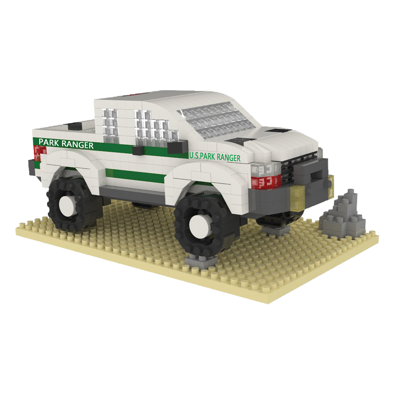 Park Ranger Truck Mini Block Set | TheMiniBlock.com