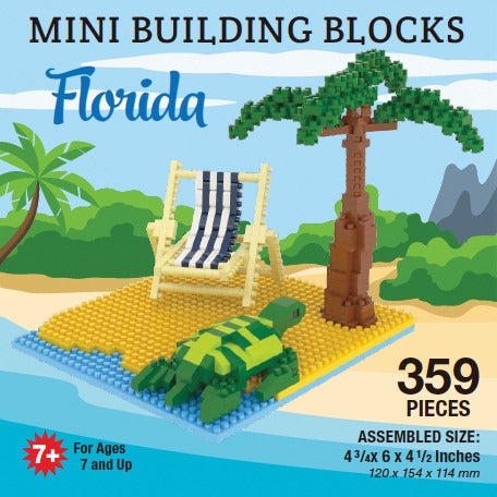Mini Blocksurfer Florida Beach Scene Mini Block Set | TheMiniBlock.com