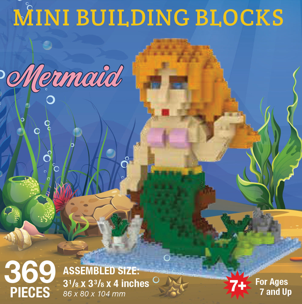 Custom Mini Computer Mermaid Mermaid Mini Block Set | TheMiniBlock.com