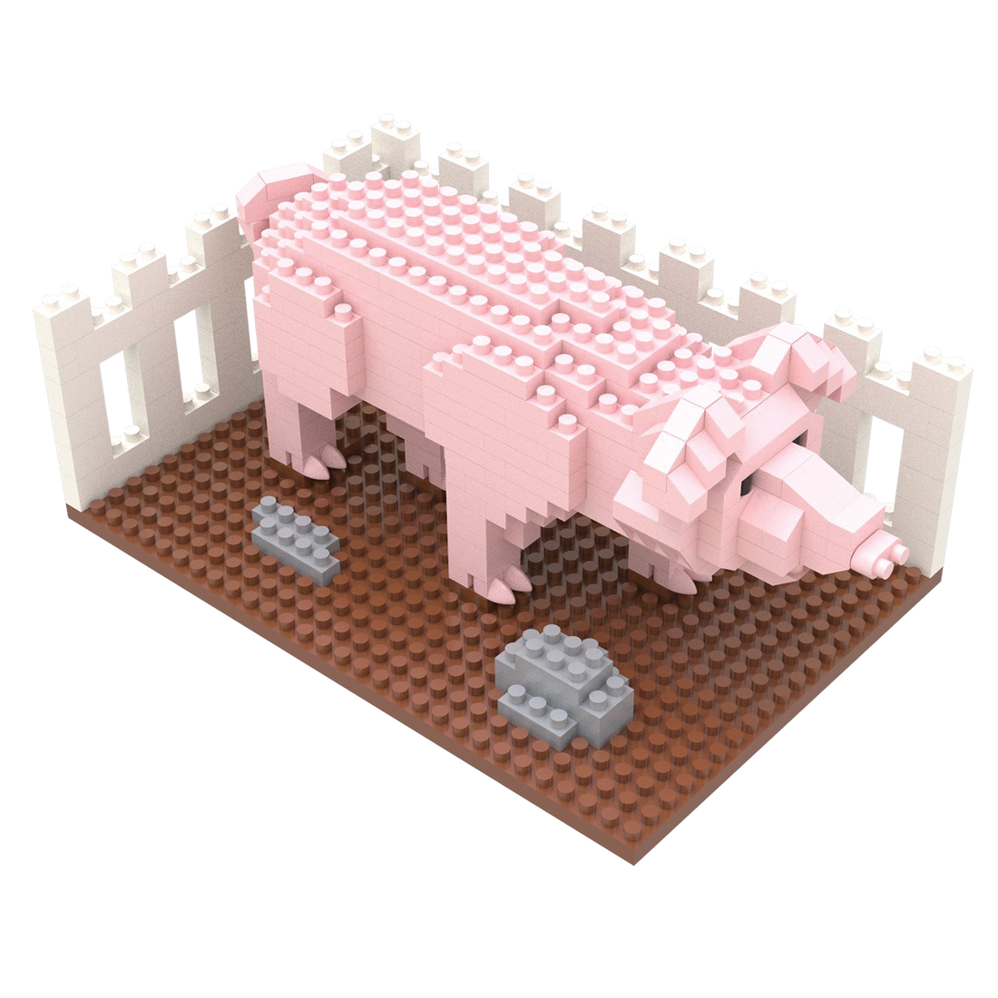 Pig in Pig Sty Mini Block Set | TheMiniBlock.com