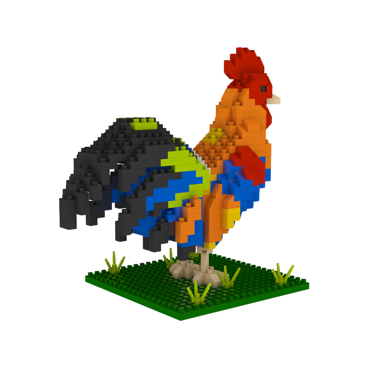 Florida Rooster Mini Block Set | TheMiniBlock.com