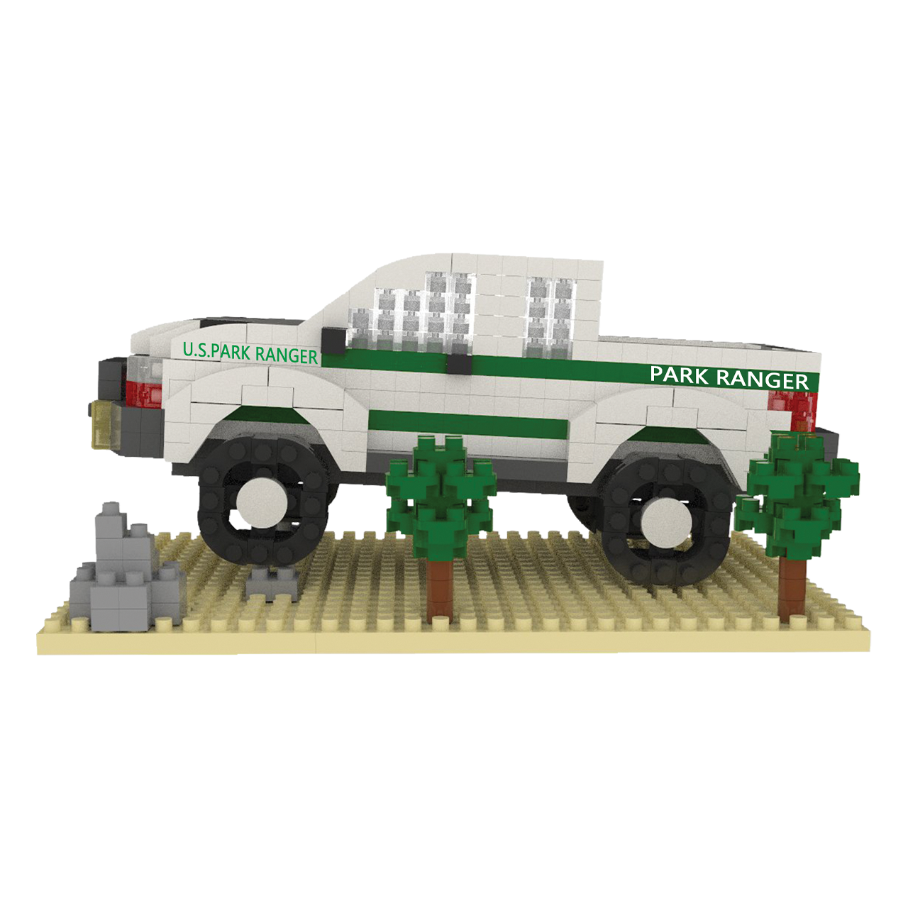 Park Ranger Truck Mini Block Set | TheMiniBlock.com