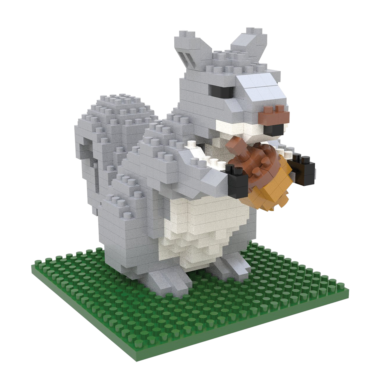 Gray Squirrel Mini Block Set TheMiniBlock Gray squirrel mini block set theminiblock
