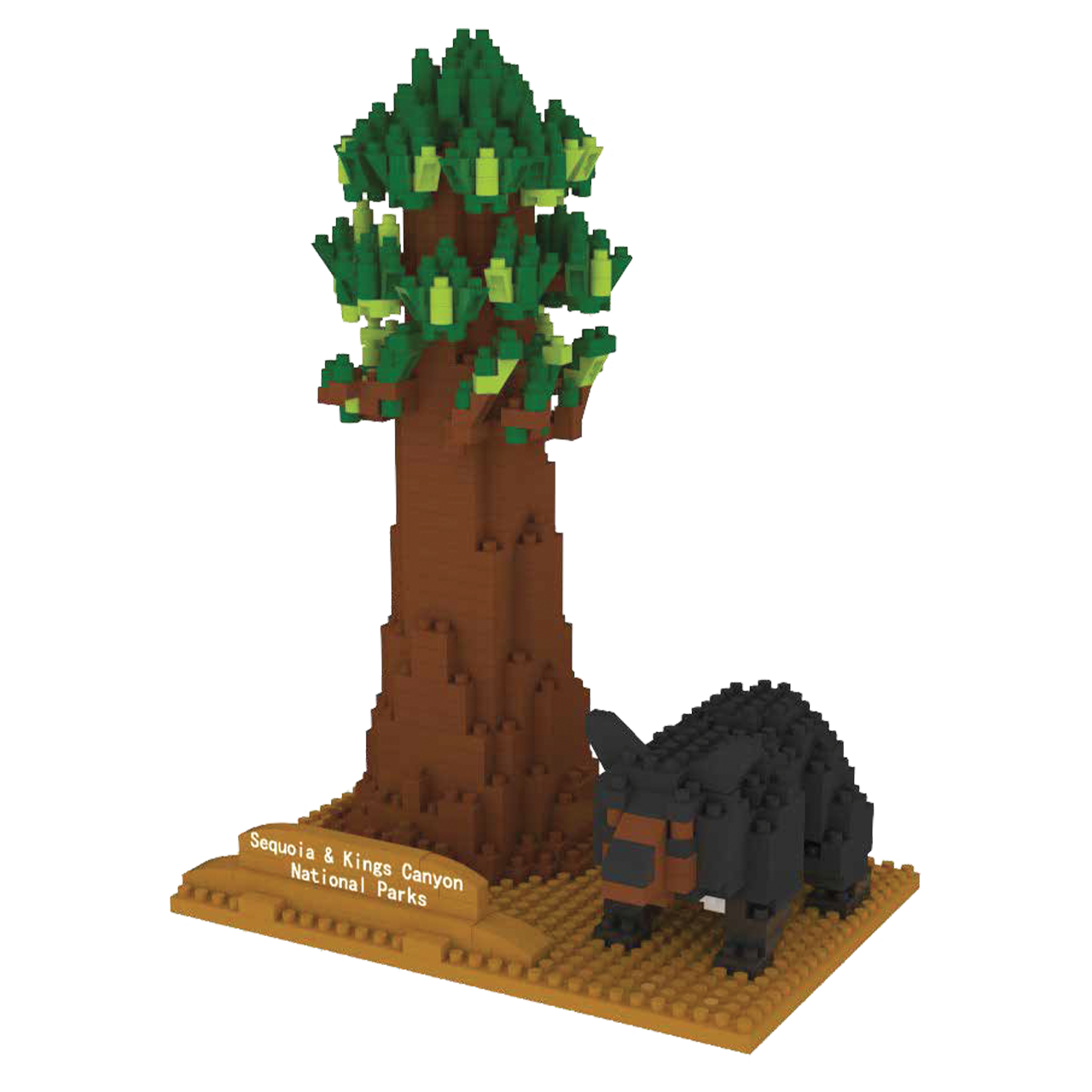 Sequoia Tree with Black Bear