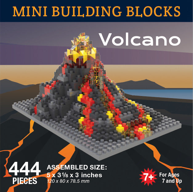 Volcanoes Eruption Mini Block Set | TheMiniBlock.com