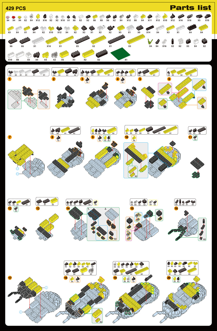 Mega Block Insect Build Insects – The Mini Block