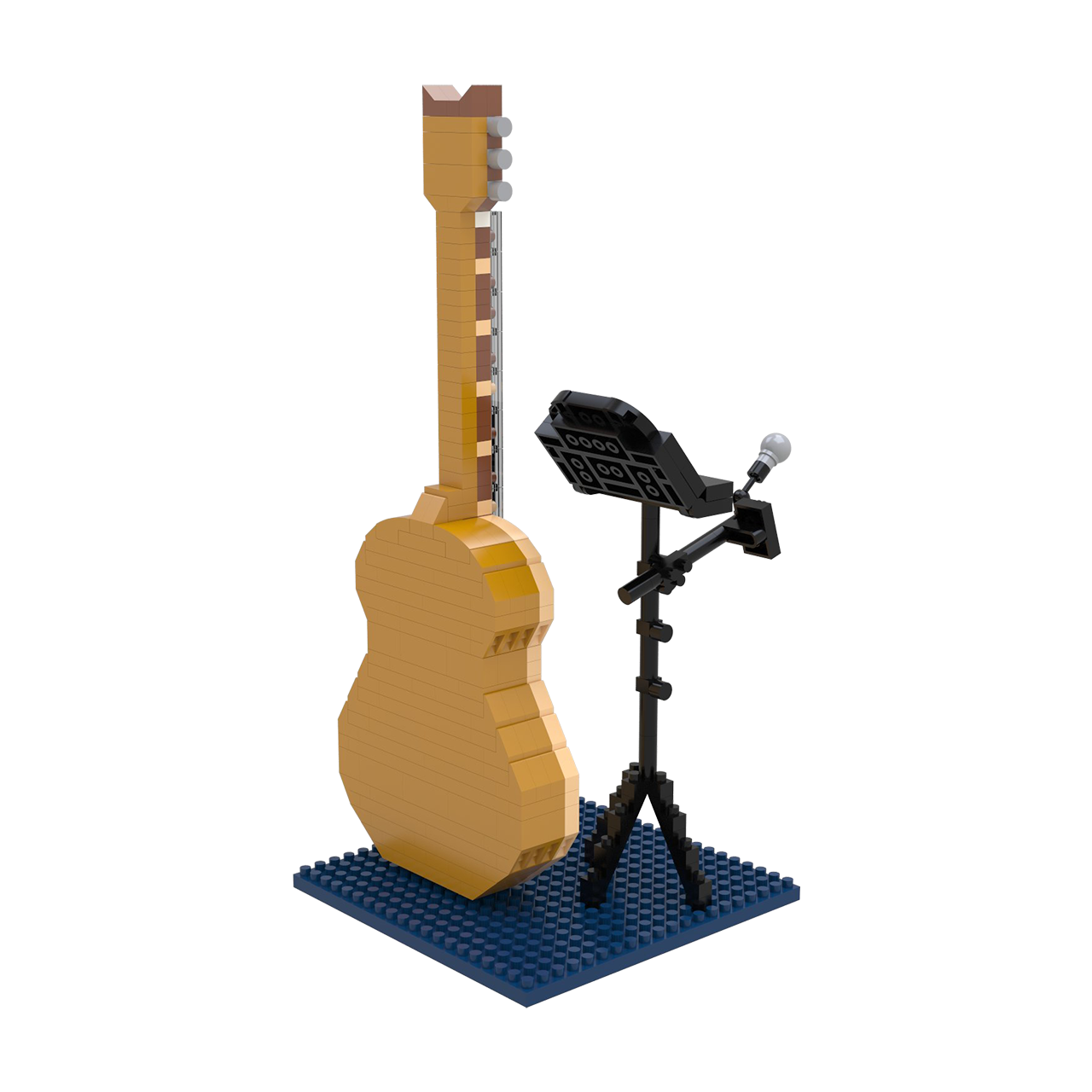 Acoustic Guitar Mini Block Set | TheMiniBlock.com