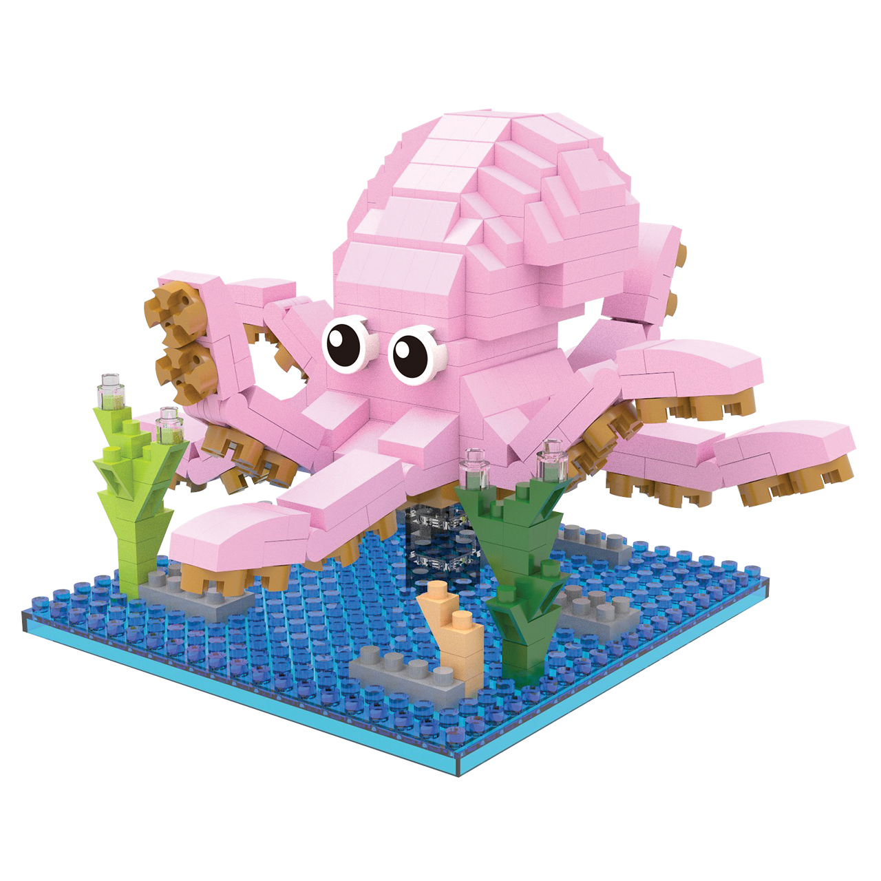 Small Octopus Build Octopus Mini Block Set | TheMiniBlock.com