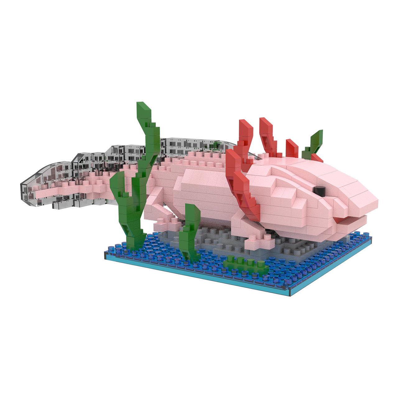 Microblocks Axolotal Axolotl Mini Building Block Set – Adorable and Detailed Aquatic ...