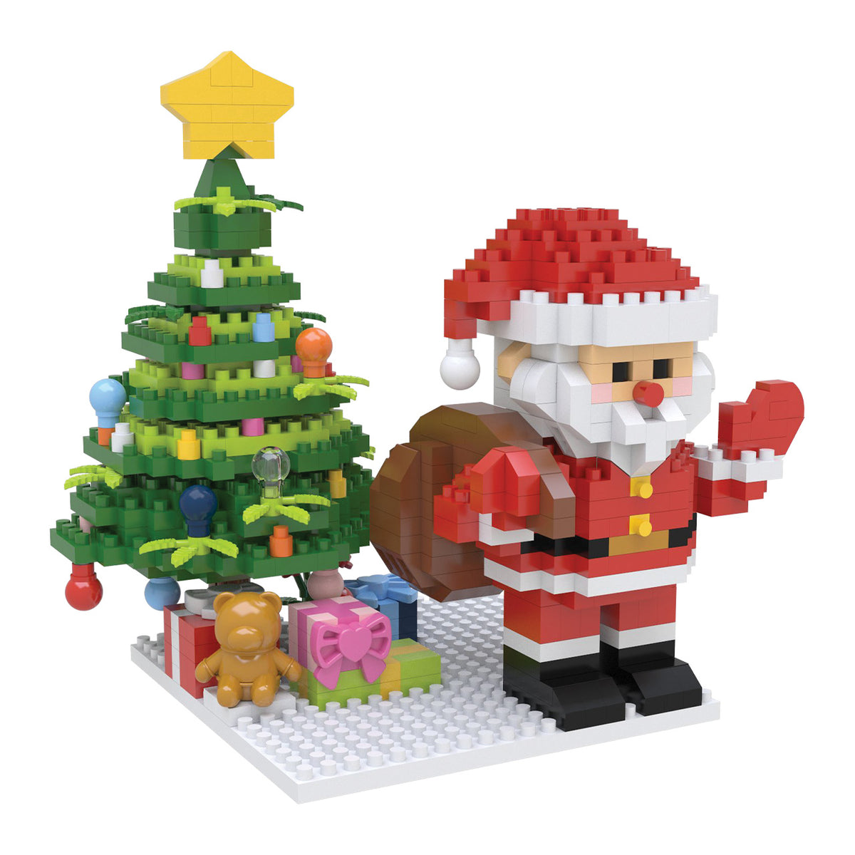 Mini Block Models Santa Claus Mini Block Set | TheMiniBlock.com