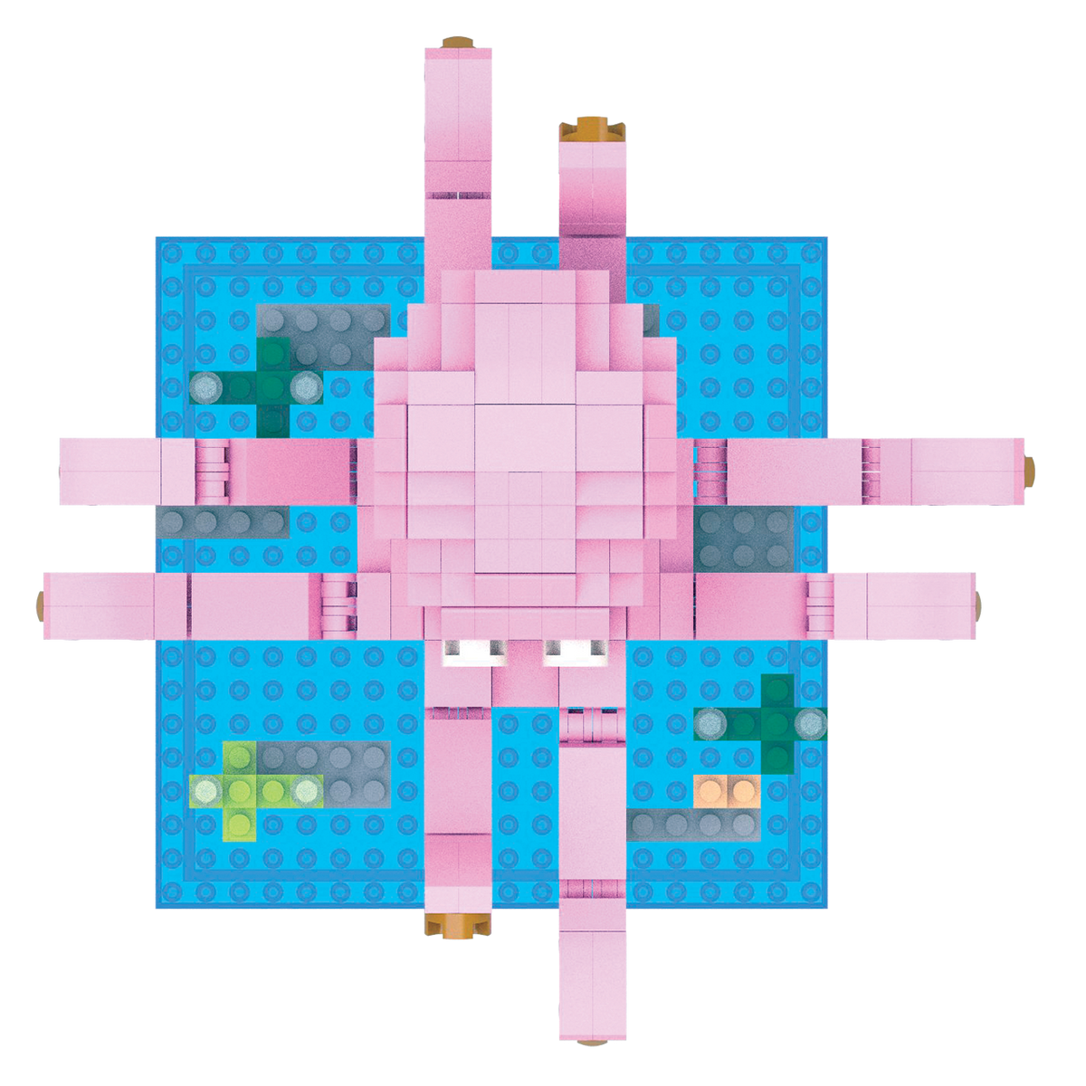 Small Octopus Build Octopus Mini Block Set | TheMiniBlock.com