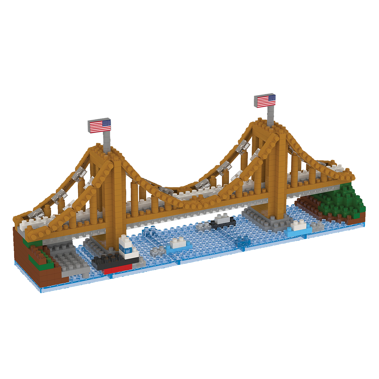 Mini Blocks Boston Brooklyn Bridge Mini Block Set | TheMiniBlock.com
