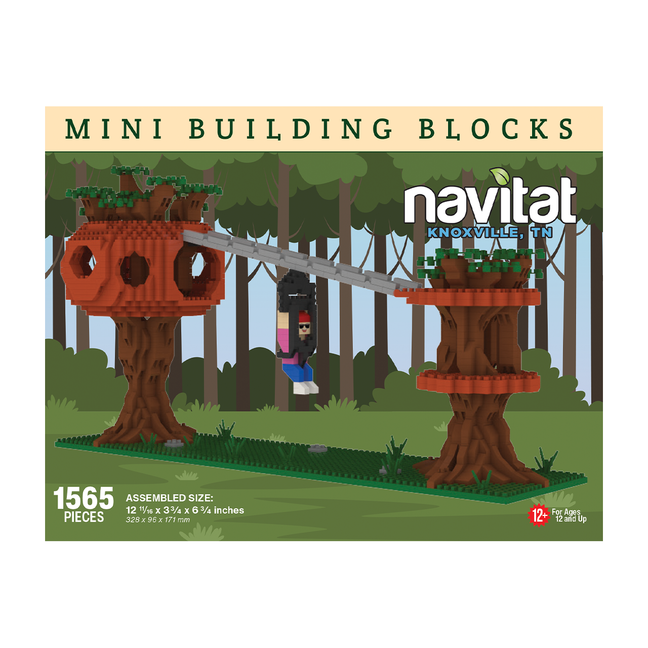 Navitat Ropes Course Drawing Navitat Zipline Mini Block Set | TheMiniBlock.com