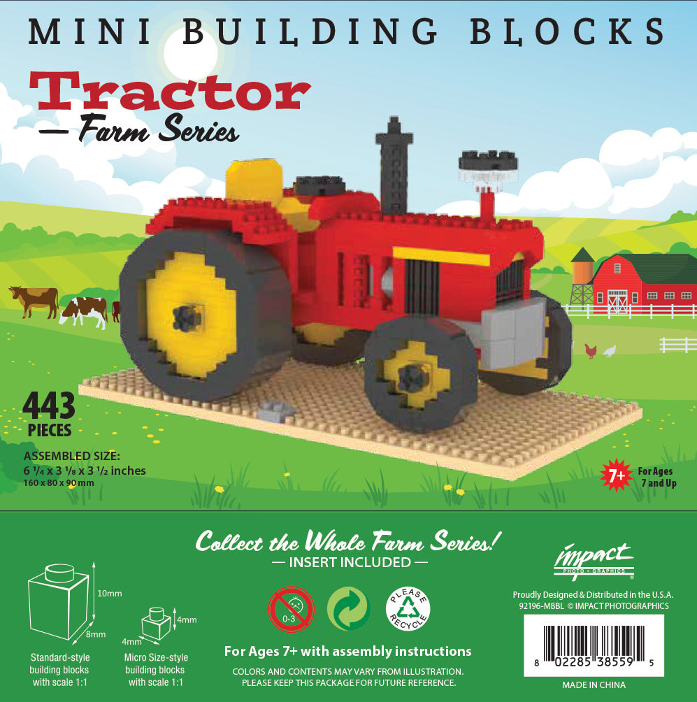 Tractor Mini Block Set | TheMiniBlock.com