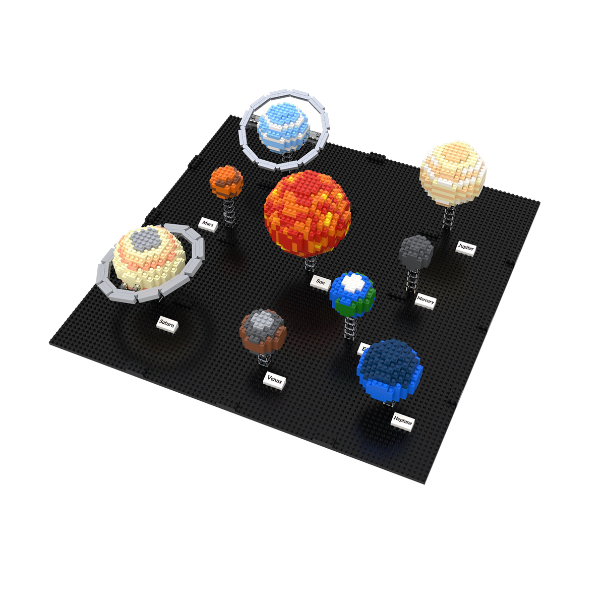 Space Mini Blocks Solar System Mini Block Set | TheMiniBlock.com