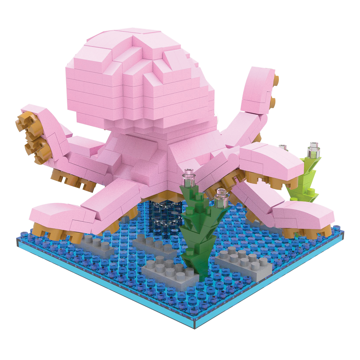 Small Octopus Build Octopus Mini Block Set | TheMiniBlock.com