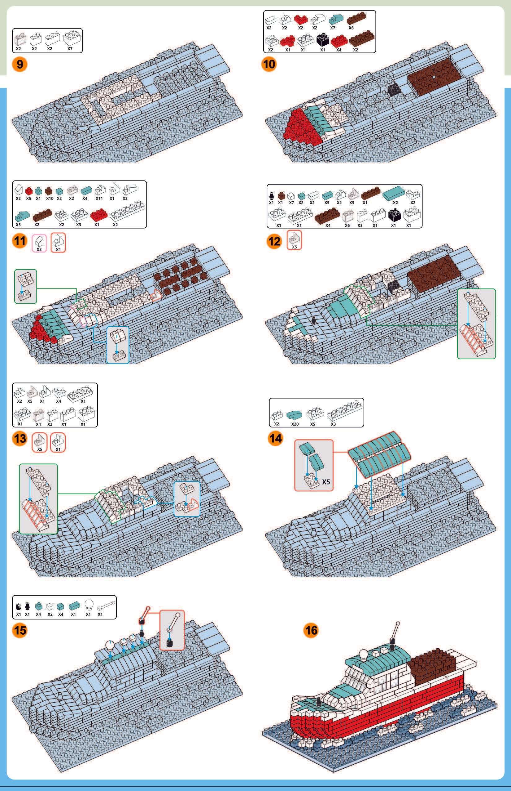 Simple Easy Lego Boat Instructions Lobster Boat Mini Block Set