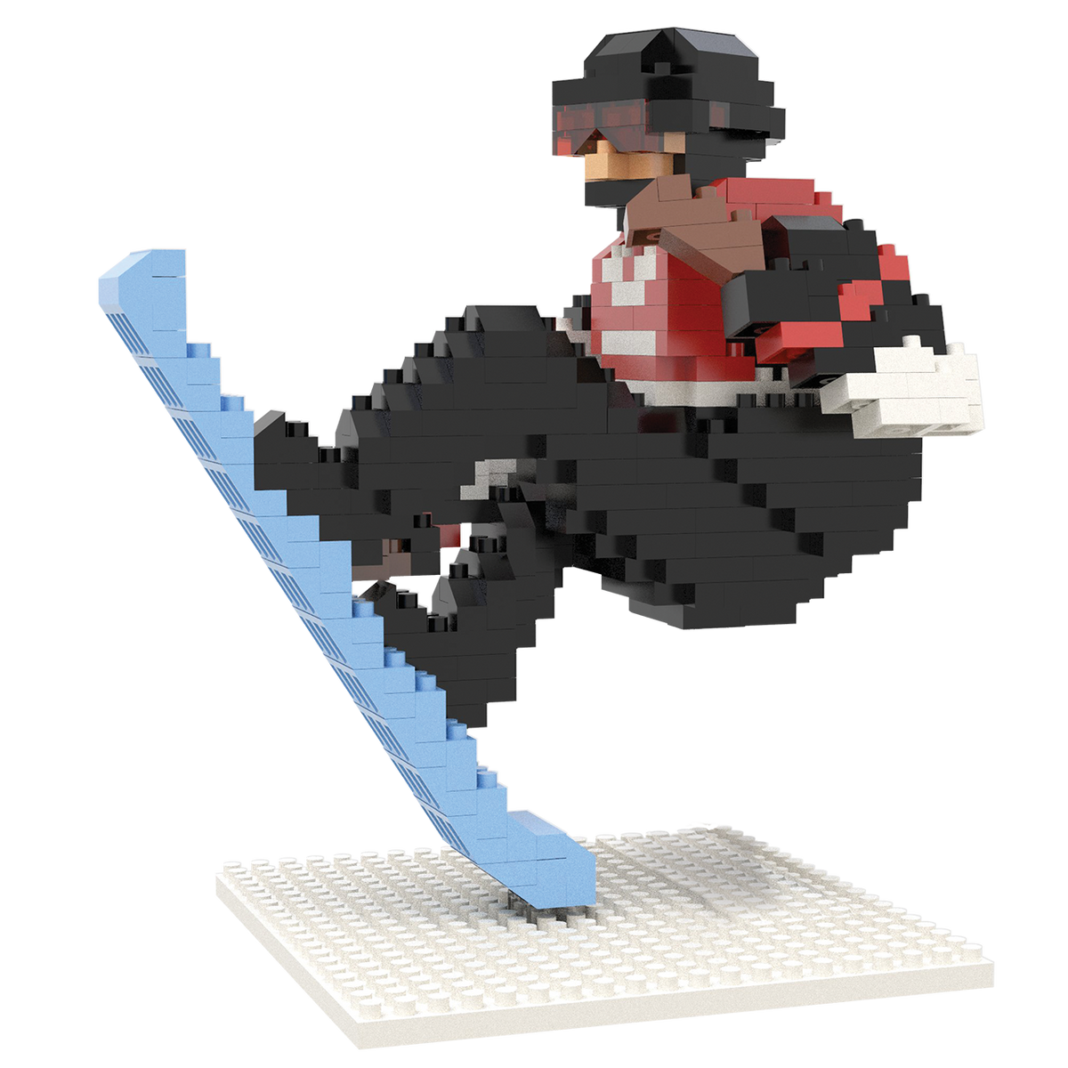Mini Snow Blocks Snowboarder Mini Block Set | TheMiniBlock.com