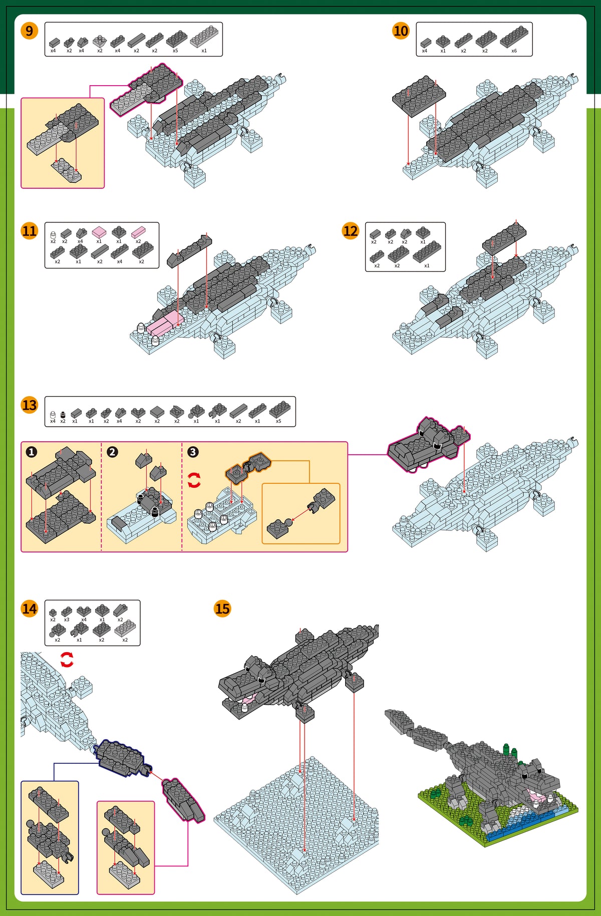 Alligator Block Alligator Mini Block Set | TheMiniBlock.com
