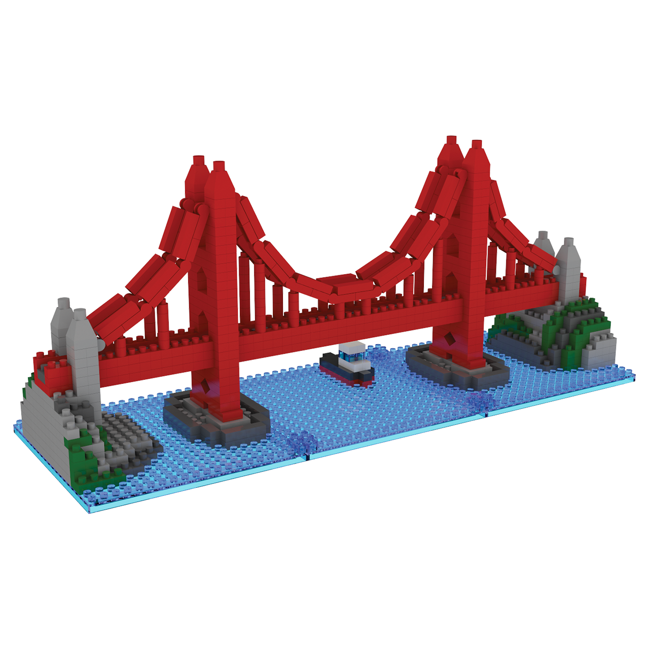 Iconic Mini Bridge Golden Gate Bridge Mini Block Set | TheMiniBlock.com