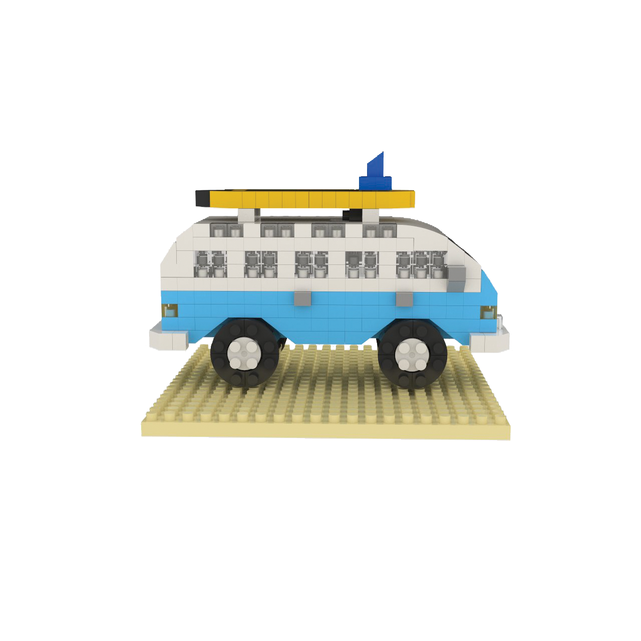 Hawaii Bus with Surfboard