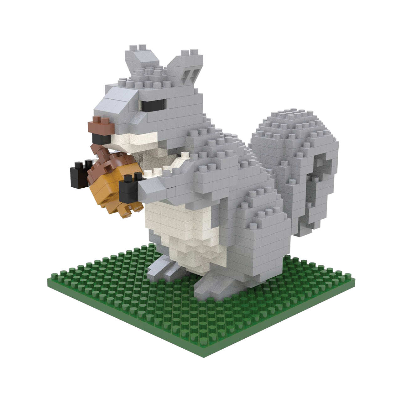 Gray Squirrel Mini Block Set TheMiniBlock Gray squirrel mini block set theminiblock