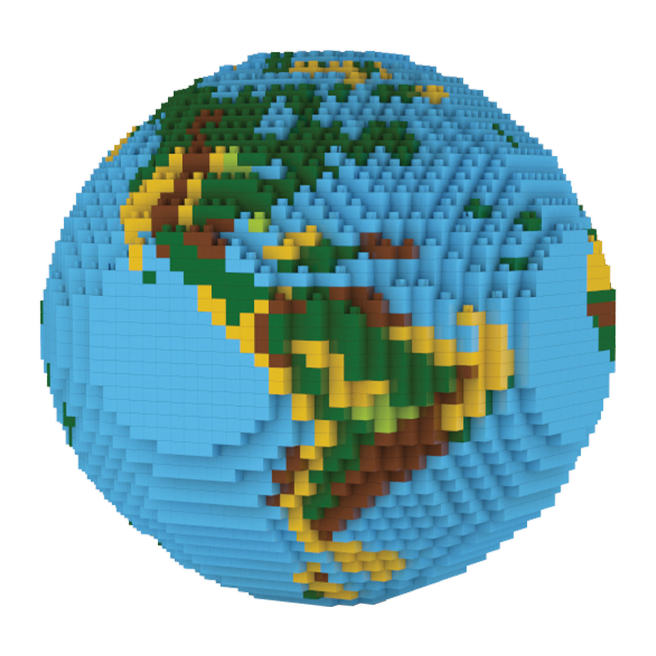 Mini Pixel Earth Earth Mini Block Set | TheMiniBlock.com