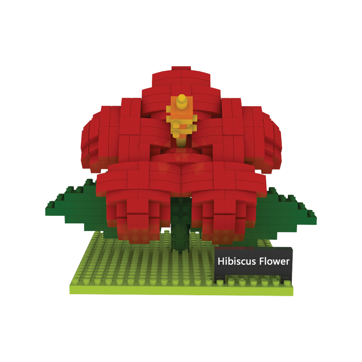 Camera Flower Mini Blocks Hibiscus Flower Mini Block Set | TheMiniBlock.com