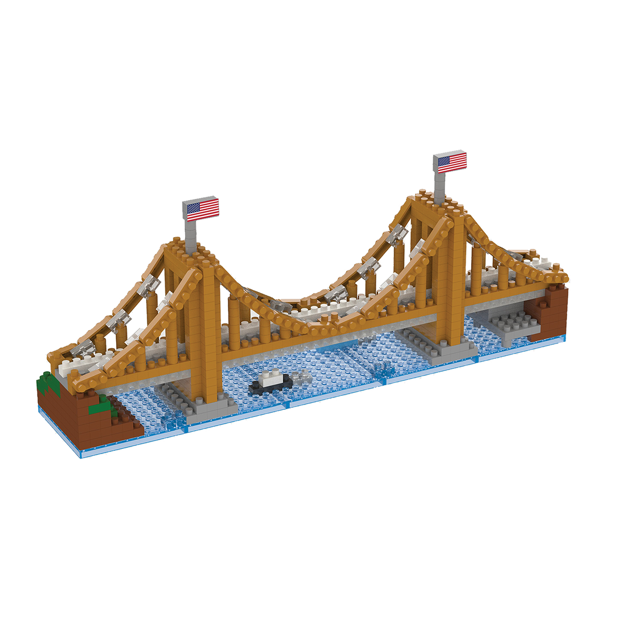 Mini Blocks Boston Brooklyn Bridge Mini Block Set | TheMiniBlock.com