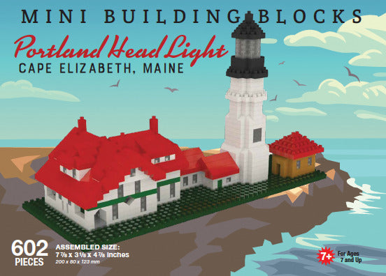 Portland Small Blocks Portland Head Light ME Mini Block Set | TheMiniBlock.com