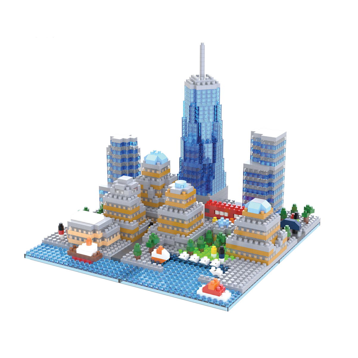Mini Blocks Boston Downtown Manhattan Mini Block Set | TheMiniBlock.com