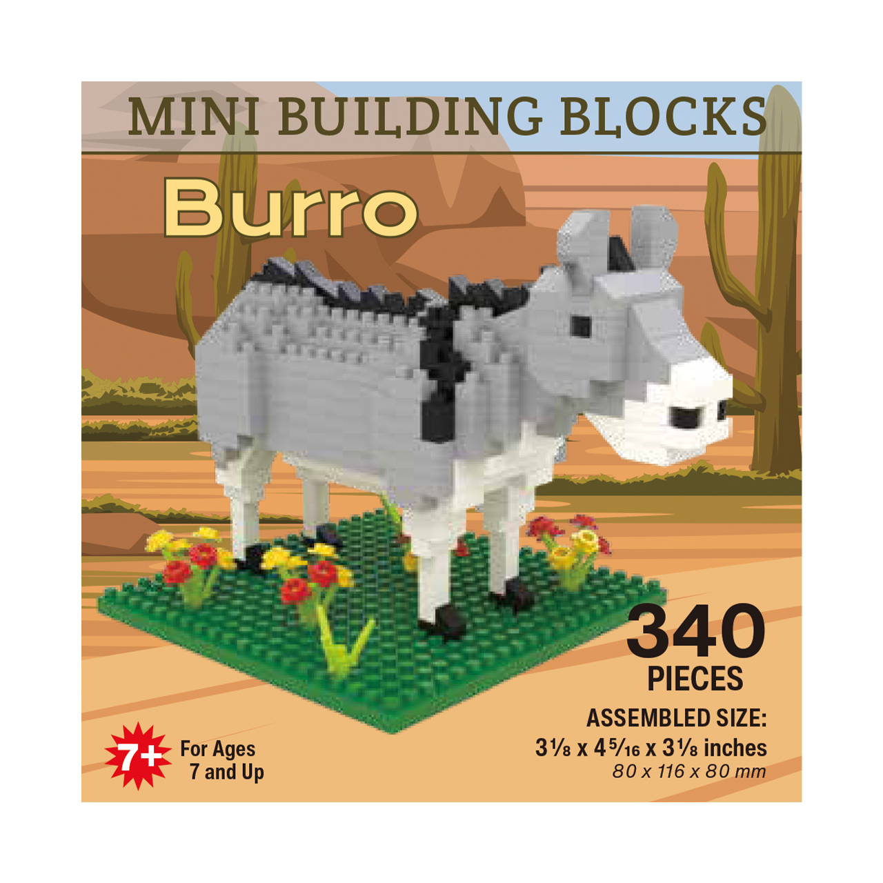 Burro Mini Block Set | TheMiniBlock.com