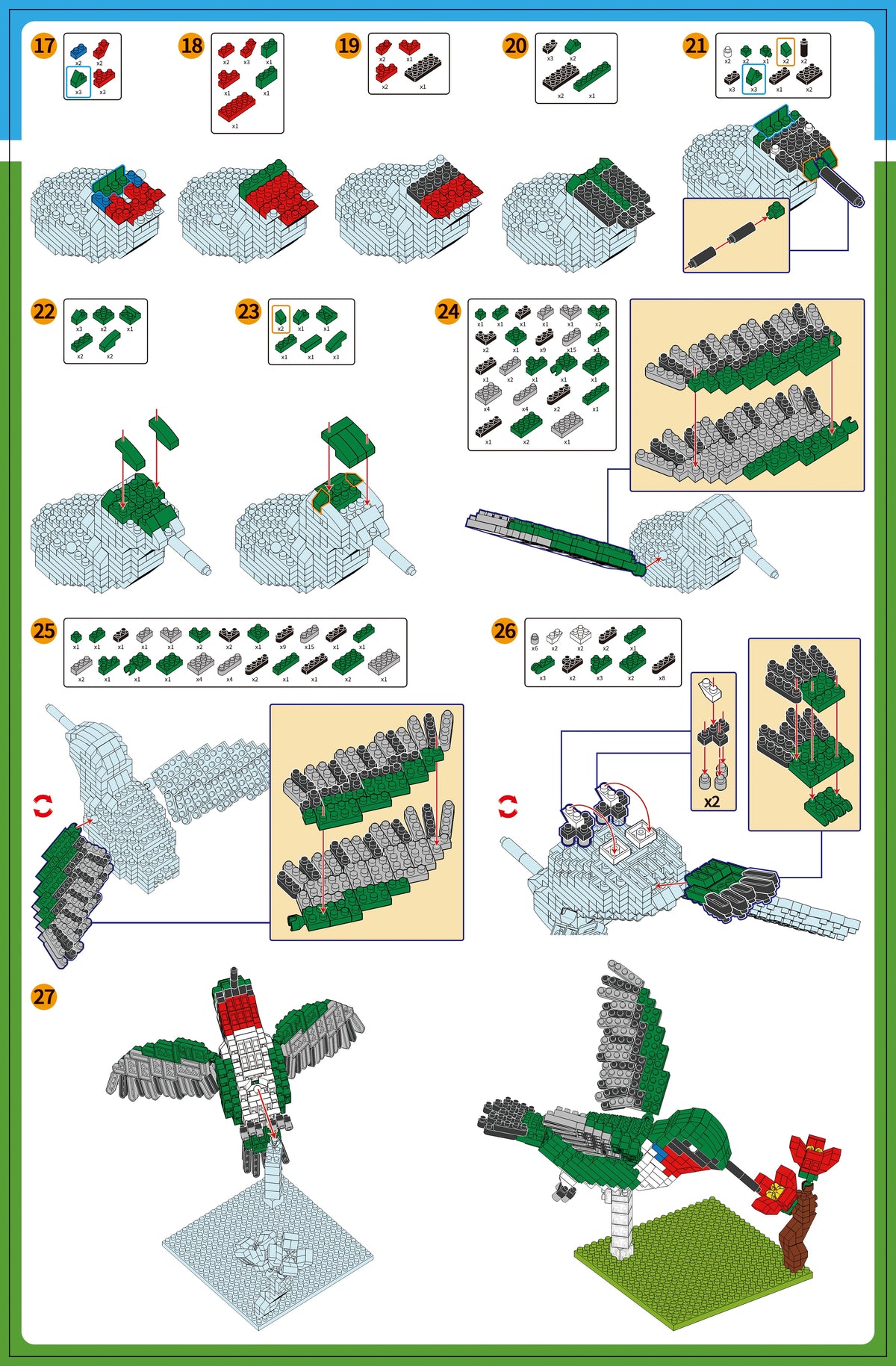 Hummingbird Building Blocks Hummingbird Mini Block Set | TheMiniBlock.com