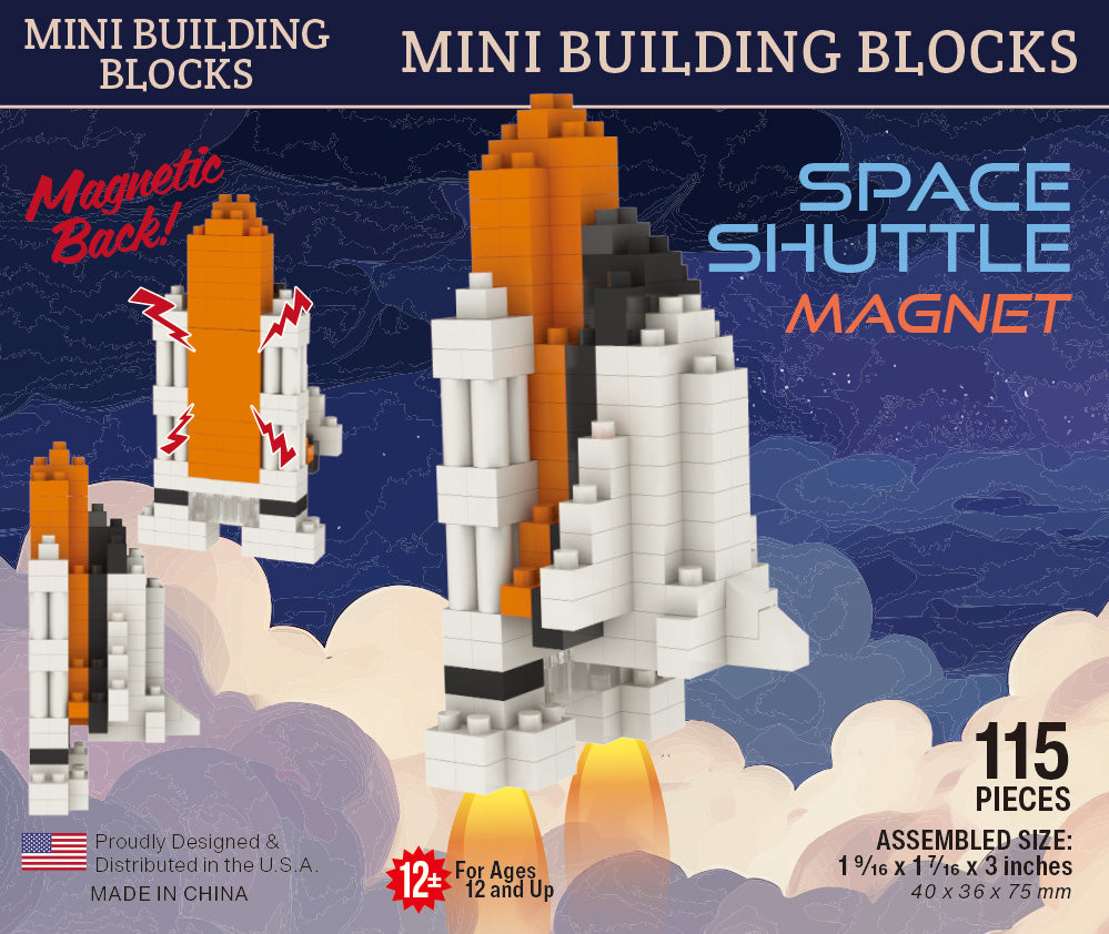 Space Shuttle Magnet Mini Block Set | TheMiniBlock.com