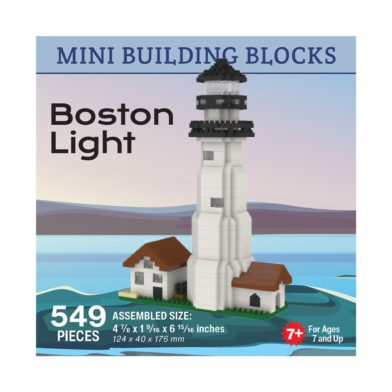 Mini Blocks Boston Boston Light Mini Block Set | TheMiniBlock.com