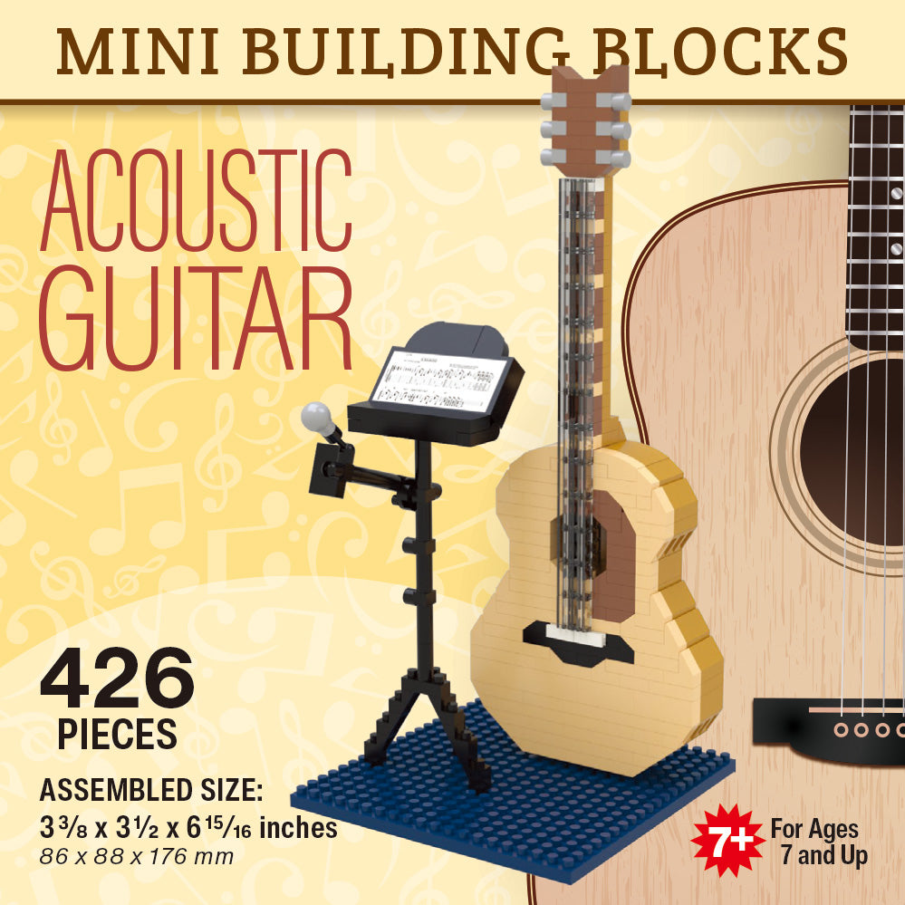 Acoustic Guitar Mini Block Set | TheMiniBlock.com