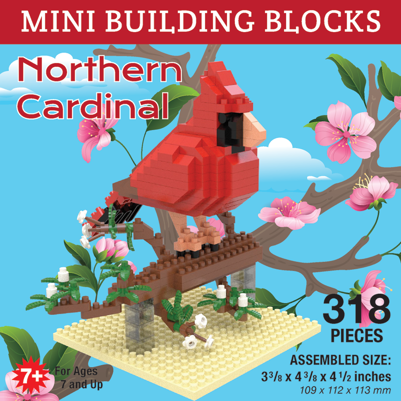 Cardinal Mini Block Set | TheMiniBlock.com