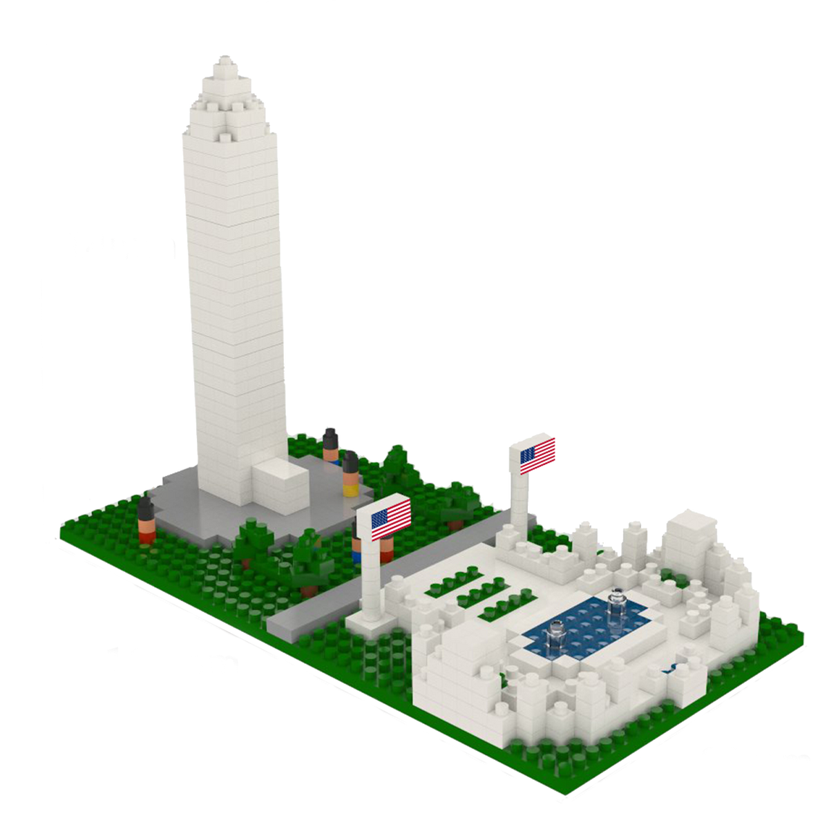 Mini Triangular Monuments Washington Monument Mini Block Set | TheMiniBlock.com