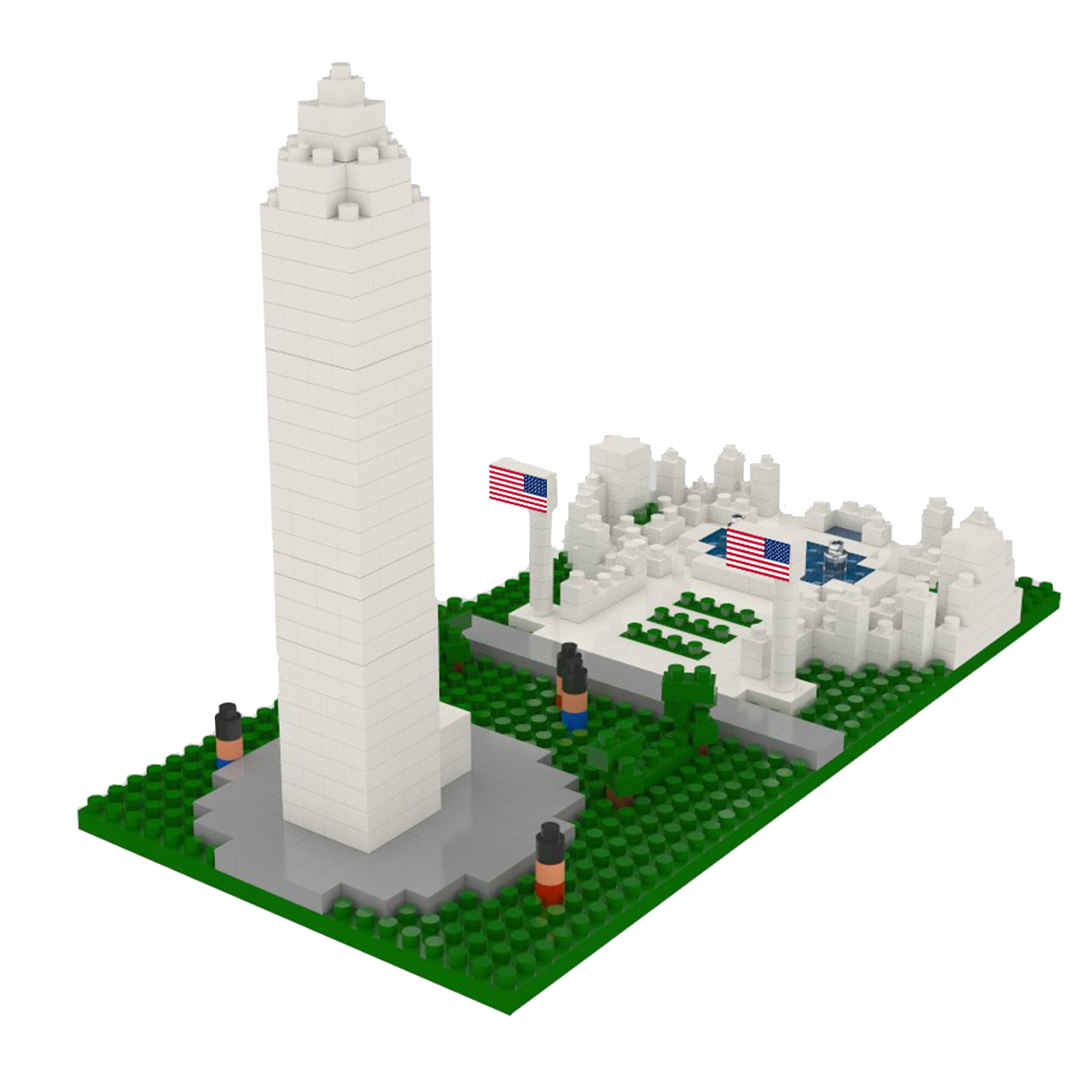 Mini Triangular Monuments Washington Monument Mini Block Set | TheMiniBlock.com