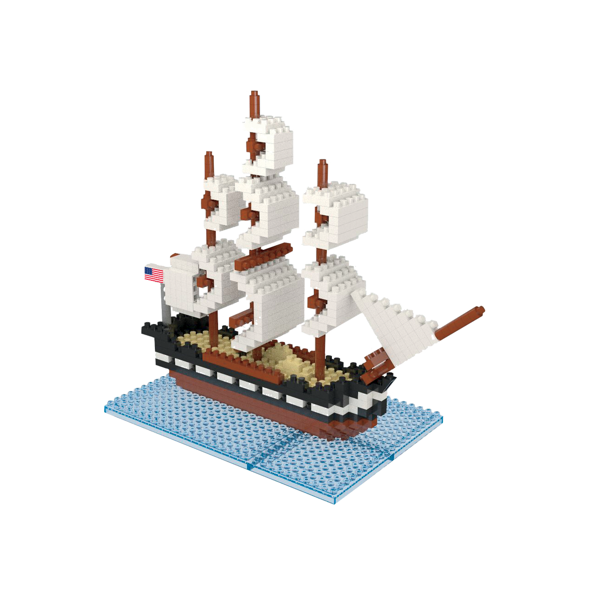 Mini Blocks Boston Boston USS Constitution Mini Block Set | TheMiniBlock.com